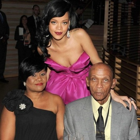 Monica Fenty with her former husband and daughter.